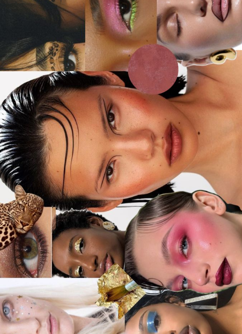 Collage con ideas de maquillaje